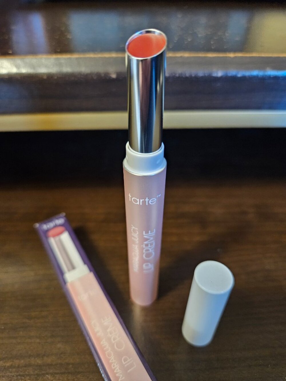 Tarte Maracuja Juicy Lip Crème Lipstick Balm in Cranberry Full Size NIB